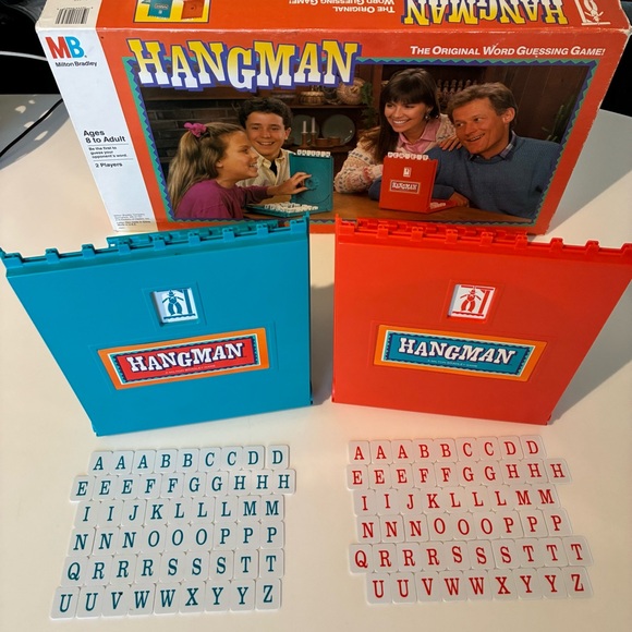 Vintage HANGMAN Board Game 1988? Milton Bradley 4623 Family Game Night - Picture 1 of 8